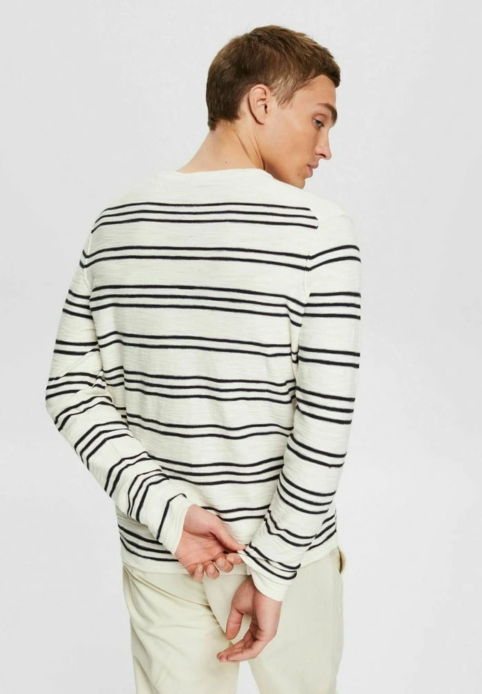 Esprit MIT STREIFENMUSTER - Jumper - Off White - Image 3