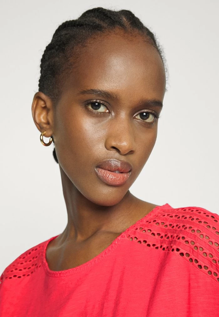 Esprit SUS SLUB - Print T-shirt - Coral Red - Image 5