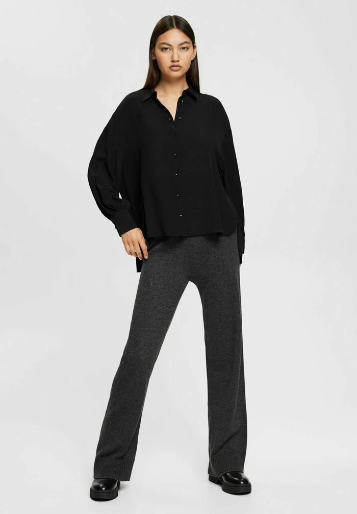 Esprit Button-down Blouse - Black - Image 2