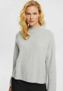 Esprit MIT STEHKRAGEN - Jumper - Light Grey