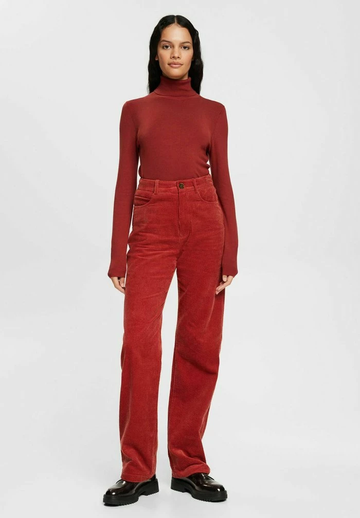 Esprit Trousers - Terracotta - Image 6