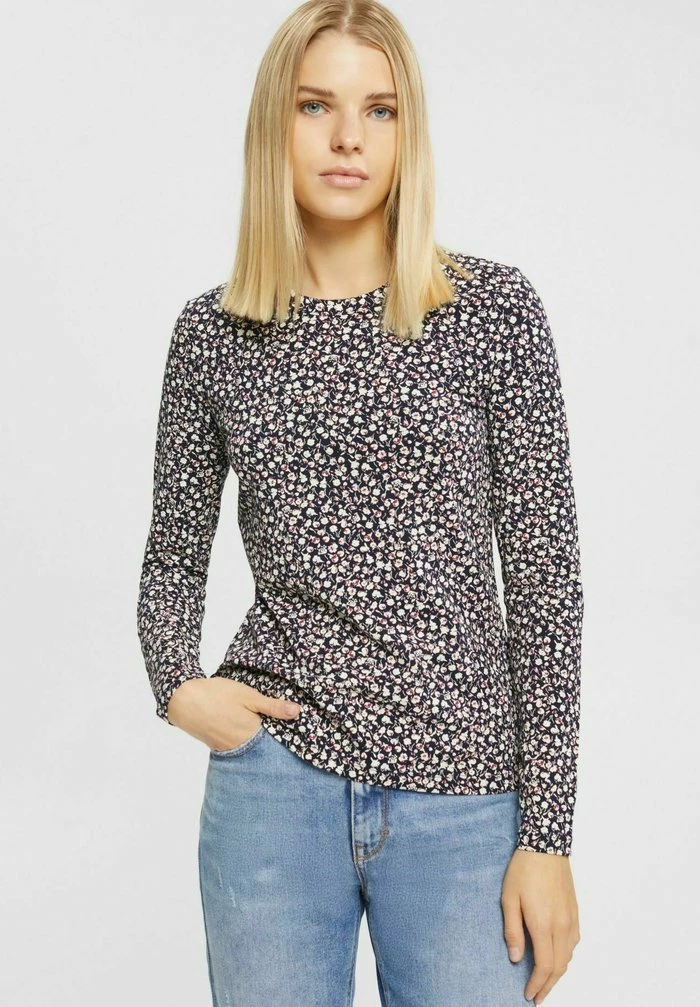 Esprit Long Sleeved Top - Navy