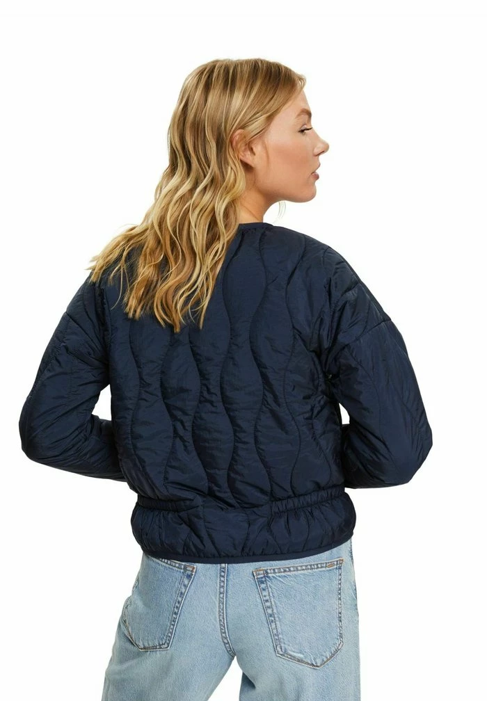 Esprit MIT DEKORATIVER STEPPUNG - Light Jacket - Navy - Image 12