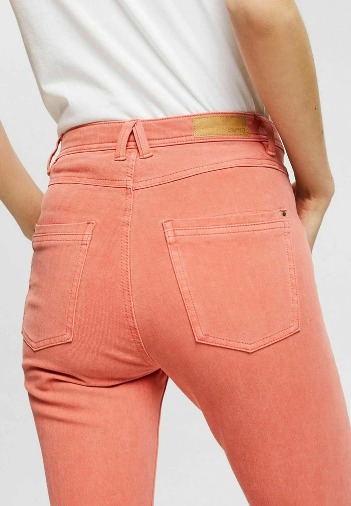 Esprit HIGH RISE - Slim Fit Jeans - Coral - Image 4