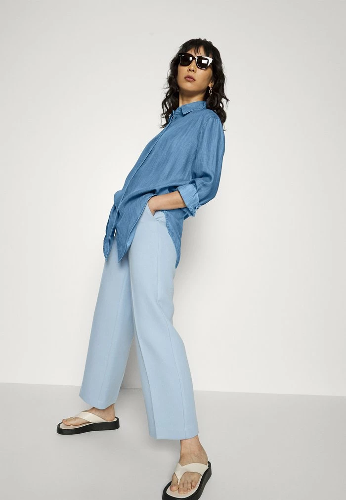 Esprit BLOUSE - Button-down Blouse - Blue Medium Wash - Image 5