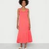 Esprit CVE CITY - Jersey Dress - Coral Red