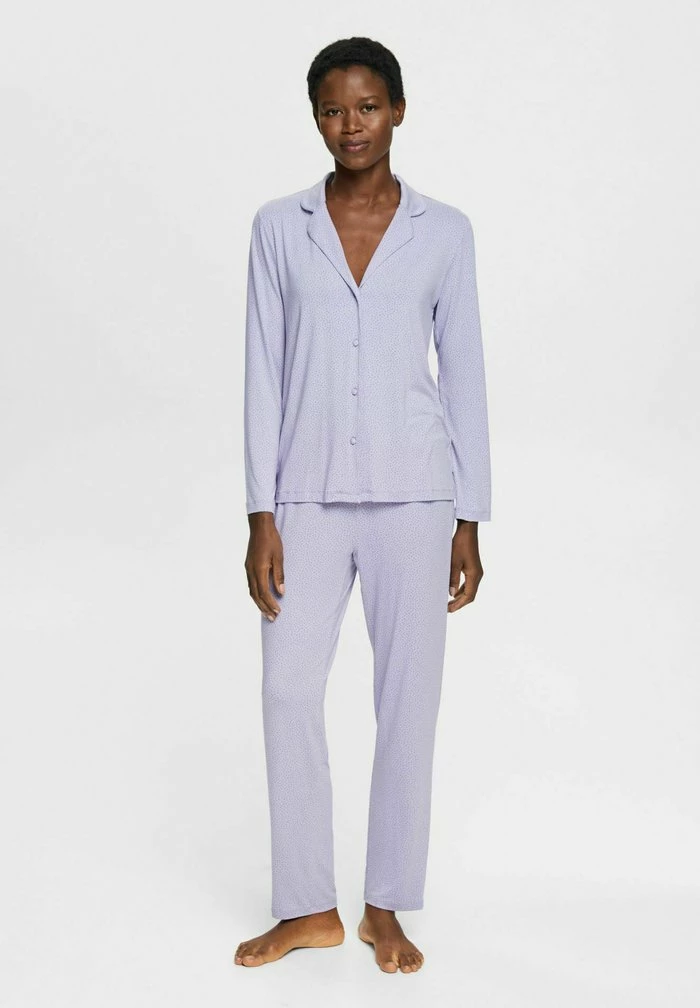 Esprit LONG SLEEVE SET - Pyjama Set - Lavender