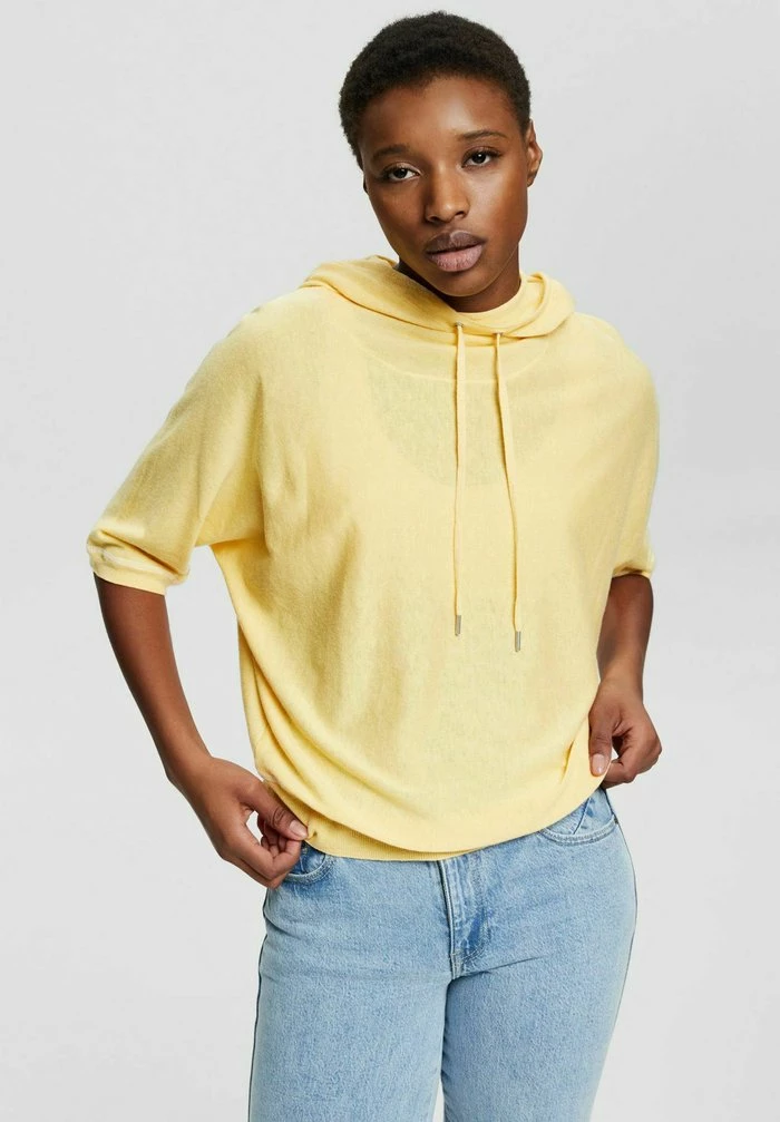 Esprit Mit - Hoodie - Dusty Yellow
