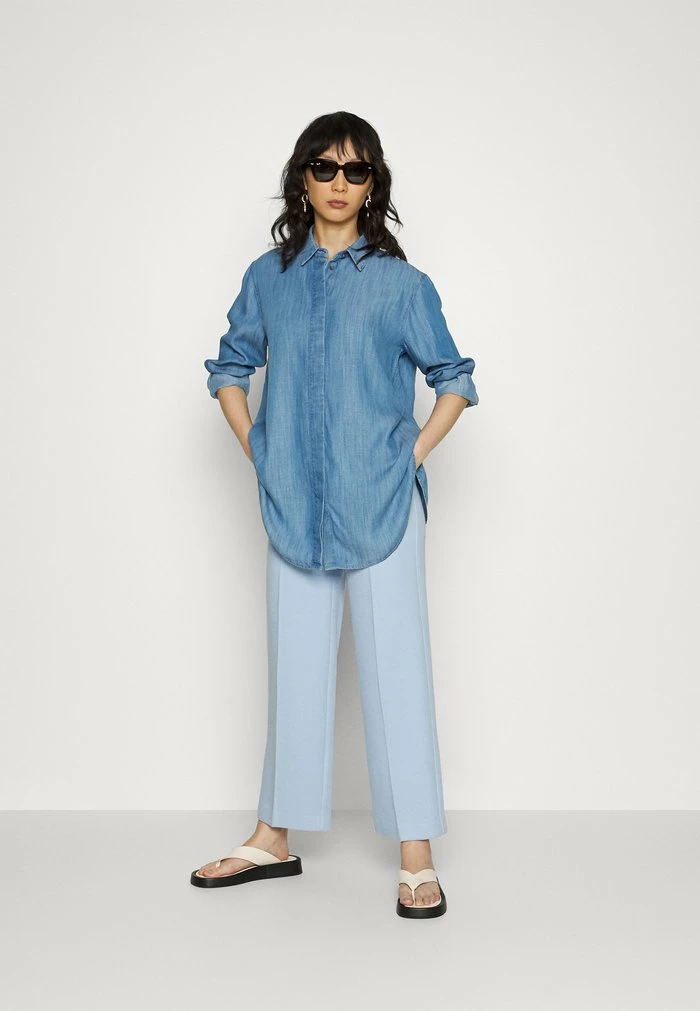 Esprit BLOUSE - Button-down Blouse - Blue Medium Wash - Image 2