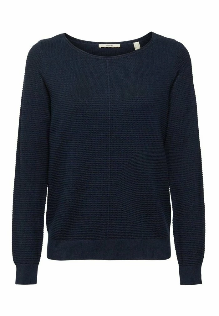 Esprit BASIC RUNDHALS - Jumper - Navy - Image 6
