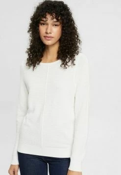 Esprit BASIC RUNDHALS - Jumper - Off White