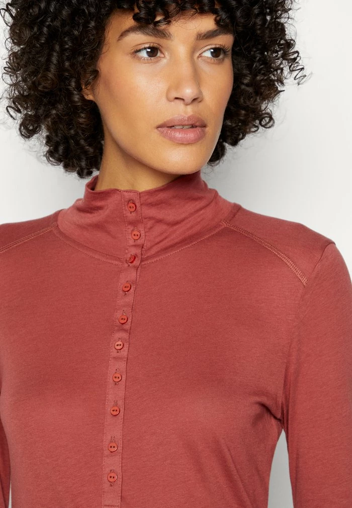 Esprit Long Sleeved Top - Terracotta - Image 4