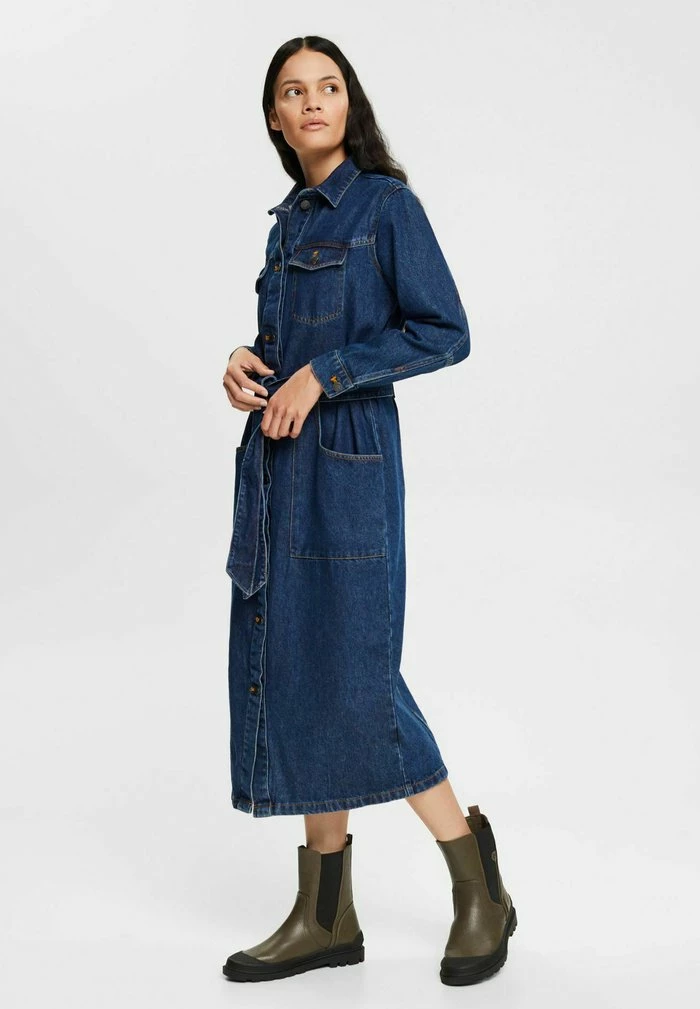 ESPRIT DRESSES DENIM - Denim Dress - Blue Dark Wash - Image 4