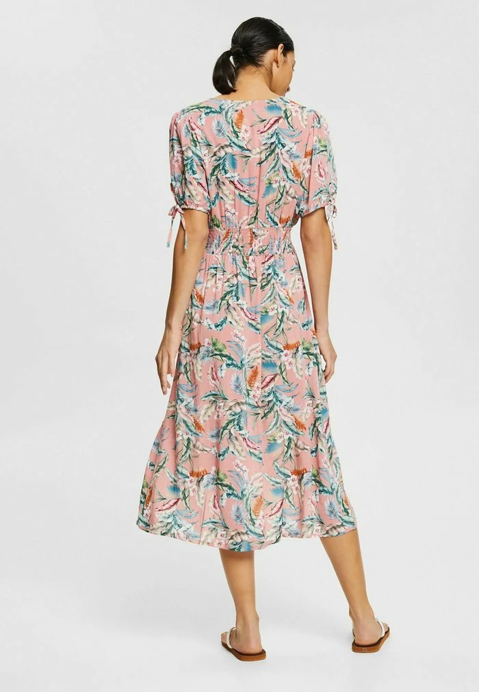 Esprit STRAND AUS LENZING™ ECOVERO™ - Day Dress - Salmon 3 - Image 3