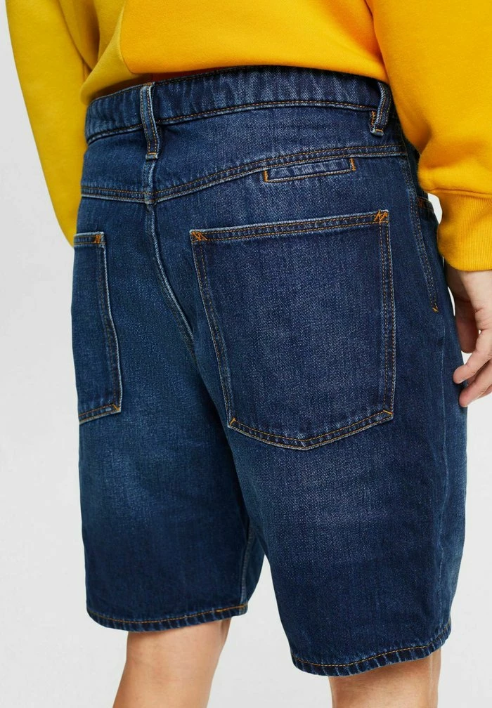 Esprit LOOSE FIT - Denim Shorts - Blue Dark Washed - Image 7
