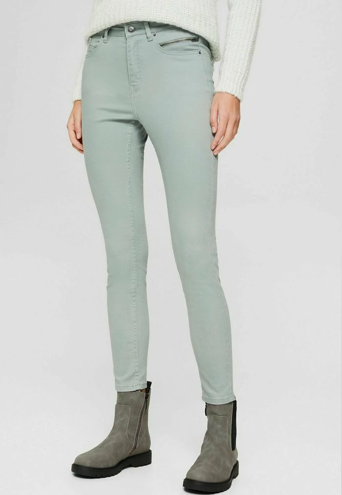 Esprit SKINNY - Trousers - Dusty Green - Image 5