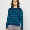 Esprit STRIPE - Jumper - Petrol Blue