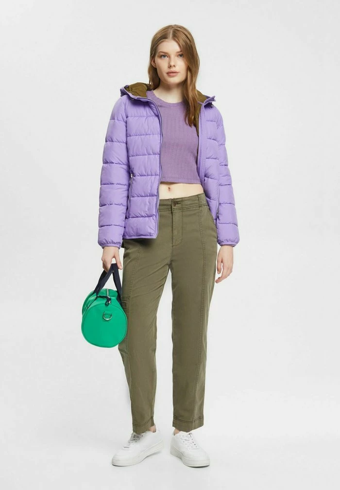 Esprit Trousers - Dark Khaki - Image 2