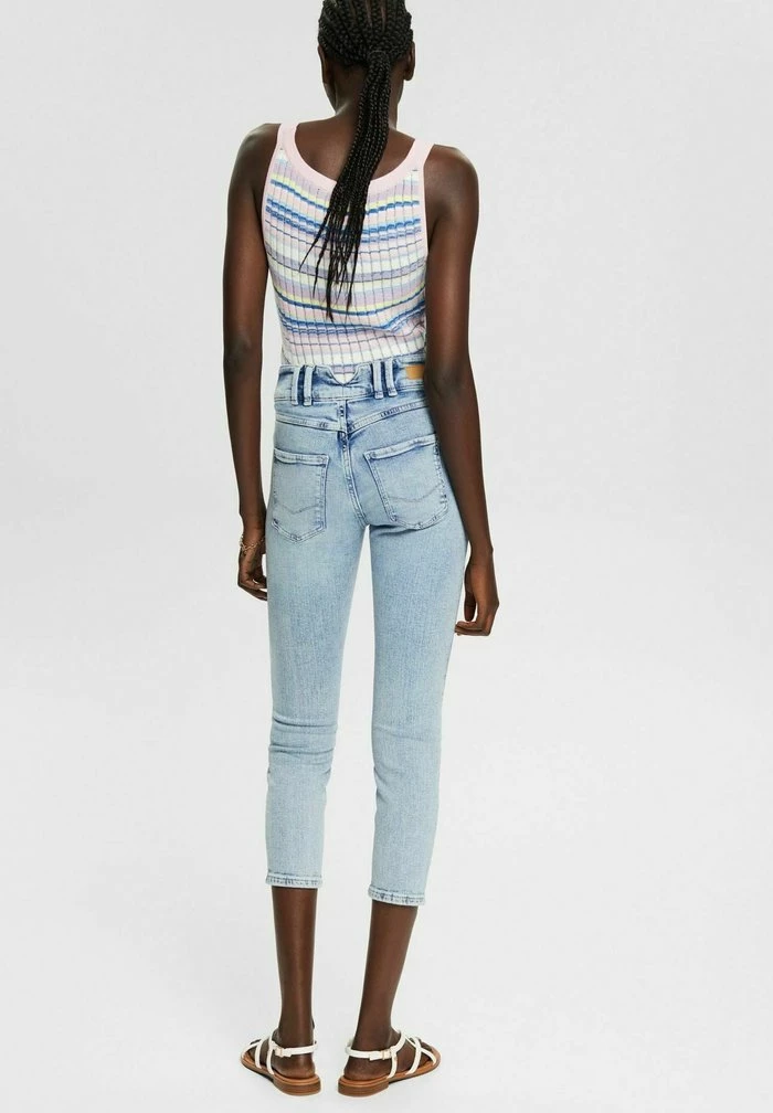 Esprit STRETCH - Slim Fit Jeans - Blue Bleached - Image 3