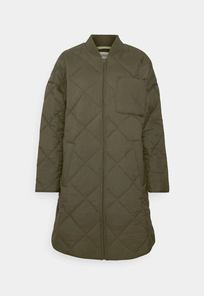 Esprit Classic Coat - Dark Khaki - Image 6