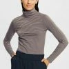 Esprit TURTLE NCK - Long Sleeved Top - Dark Khaki