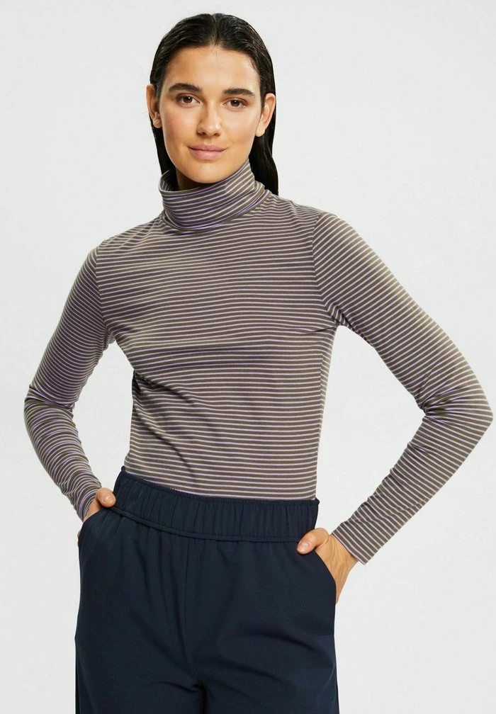 Esprit TURTLE NCK - Long Sleeved Top - Dark Khaki