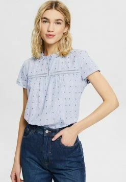 Esprit MIT DOBBY-STRUKTUR - Blouse - Light Blue