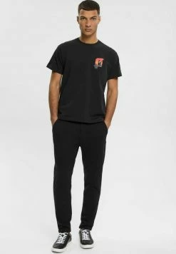 Esprit AMBIGRAM CHEST - Print T-shirt - Black