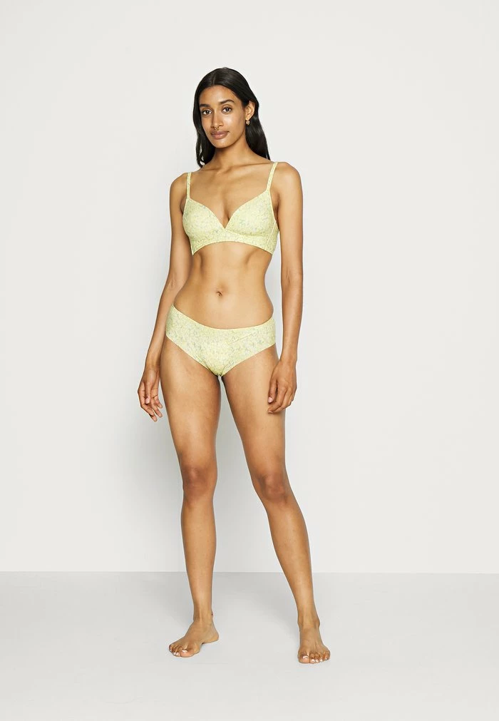 Esprit MICRO PRINTED SOFT FIT WIRELESS PADDED BRA - Triangle Bra - Pistachio Green - Image 2