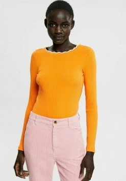 Esprit LONGSLEEVE - Long Sleeved Top - Golden Orange