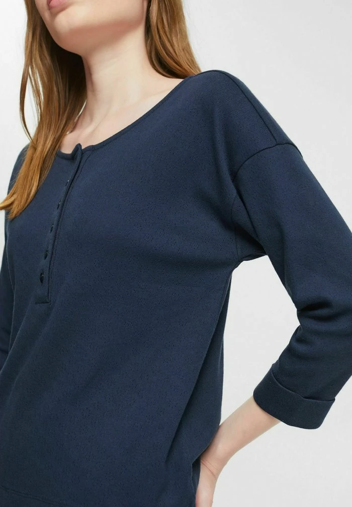 Esprit Long Sleeved Top - Navy - Image 4