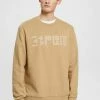 Esprit MIT LOGO-PRINT - Sweatshirt - Khaki Beige