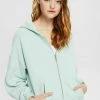 Esprit Zip-up Sweatshirt - Dusty Green