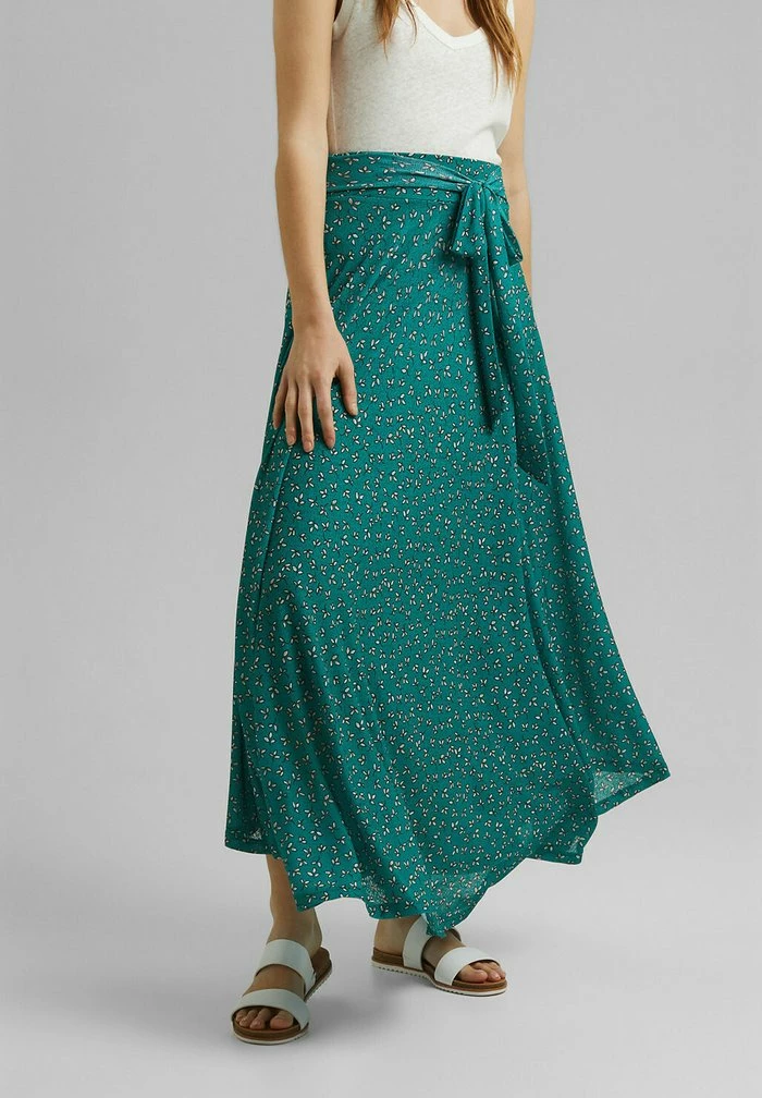Esprit Maxi Skirt - Teal Green - Image 4