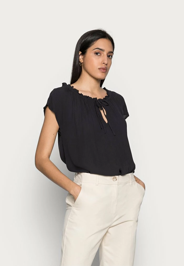 Esprit BLOUSE - Print T-shirt - Black