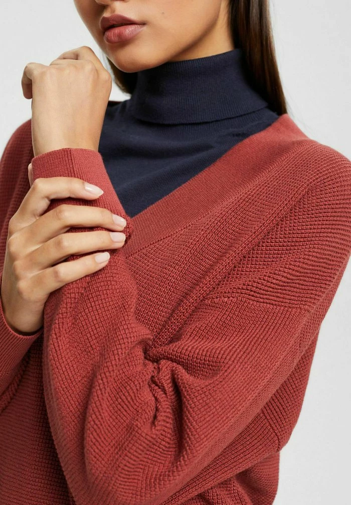 Esprit FLAT - Jumper Dress - Terracotta New - Image 4