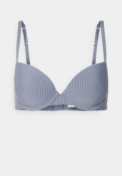 Esprit SOFT STRIPES CLASSIC PADDED BRA - Underwired Bra - Grey/blue