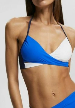 Esprit WATTTIERTES - Bikini Top - Navy