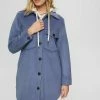 Esprit Classic Coat - Grey Blue