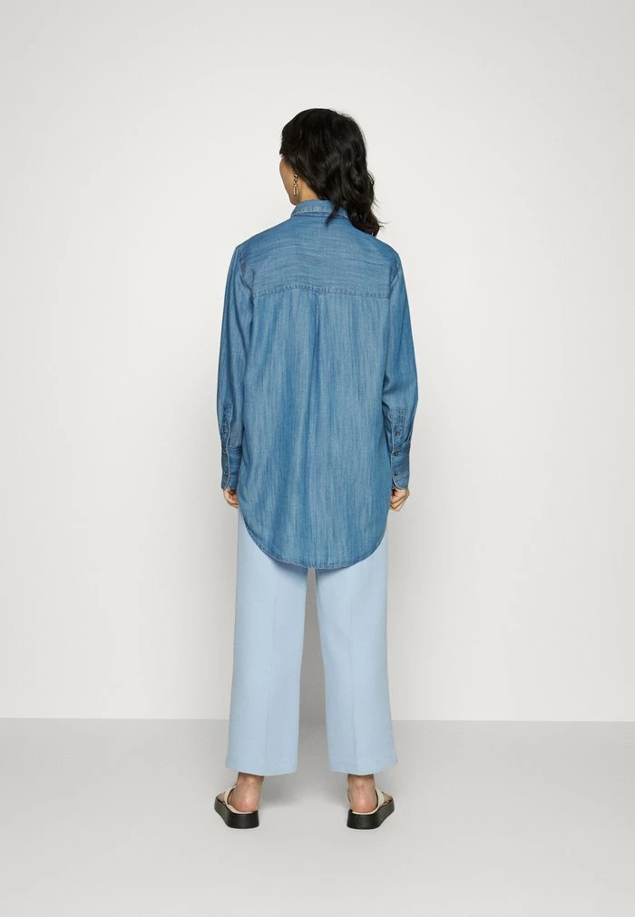 Esprit BLOUSE - Button-down Blouse - Blue Medium Wash - Image 3