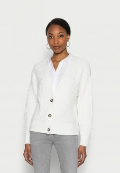 Esprit STITCH CARD - Cardigan - Off White