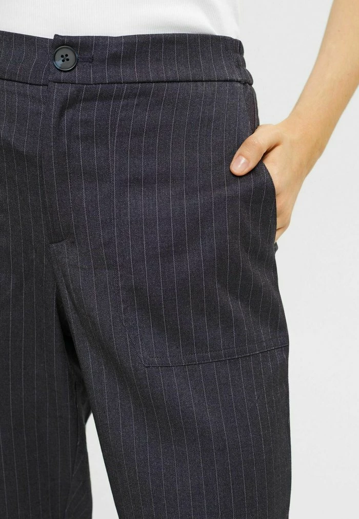 Esprit MIT NADELSTREIFEN - Trousers - Navy - Image 4