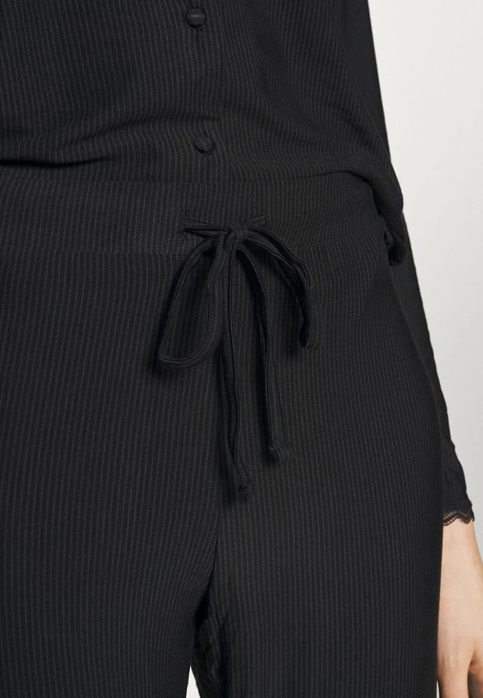 Esprit SOFT STRIPES LONGSLEEVE LONG PANTS - Pyjamas - Black - Image 5