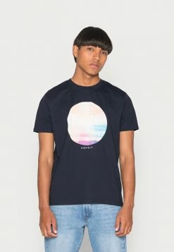 Esprit SUS AW CN SS - Print T-shirt - Navy
