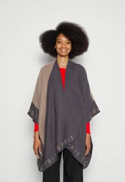 Esprit LOGOPONCHO - Cape - Gunmetal