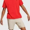 Esprit YAGI ARCHIVE MIT LOGO UND RUNDHALSAUSSCHNITT - Basic T-shirt - Red