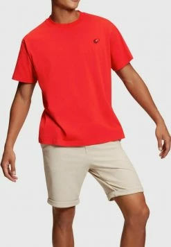 Esprit YAGI ARCHIVE MIT LOGO UND RUNDHALSAUSSCHNITT - Basic T-shirt - Red