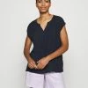 Esprit BLOUSE - Basic T-shirt - Navy