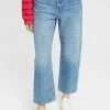 Esprit MIT KNOPFLEISTE - Bootcut Jeans - Blue Medium Washed