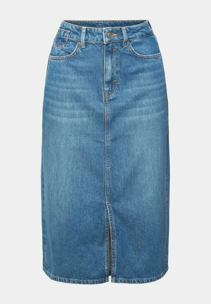 Esprit Pencil Skirt - Blue Medium Washed - Image 9